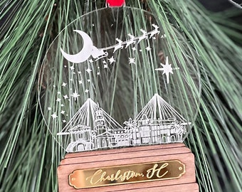 The Snow-Less Globe Ornament | Christmas/ Holiday Decor | Charleston | Engraved Keepsake | Hostess | Secret Santa Gift | Favorite Things