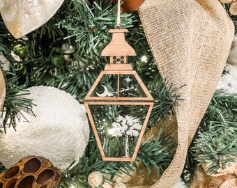 The Gas Lantern | Ornament Exchange | Christmas/ Holiday | Charleston | Engraved Keepsake | Hostess | Secret Santa Gift | Palmetto and Moon
