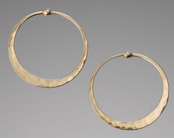 Tiny .75 inch 14k Gold Hoops • Delicate Solid Gold Hoop Earrings • Elegant Yellow Gold Hoop Earrings • Romantic Gift for Her