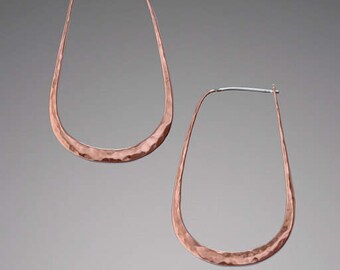 6 pcs of Antique Copper 3 layer teardrop 28x20mm