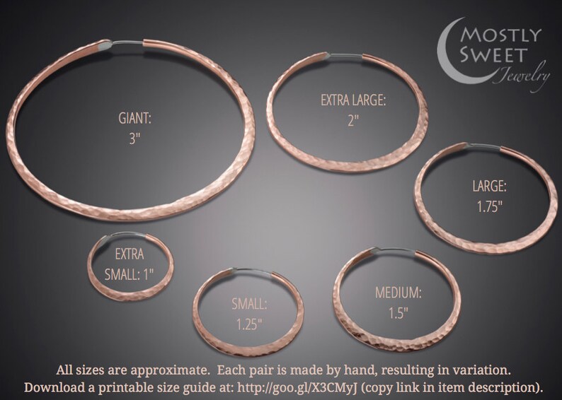 Hoop Earring Size Chart