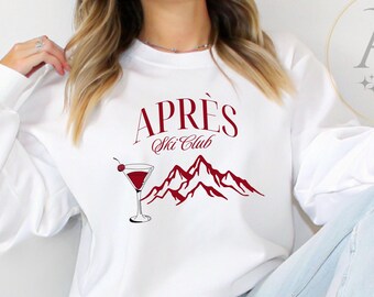 Apres Ski Club Sweatshirt, Apres Sweatshirt, Bachelorette Gifts, Luxury Bach Ski Club Crewneck, Trendy Bachelorette Merch, Bridal Party Gift