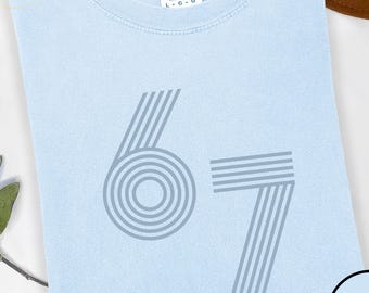 Comfort Colors® Six Seven Shirt, 6 7 Shirt, Funny Number Meme T-Shirt, Viral TikTok Saying Shirt, Funny Number Gen Z shirts Gen Z Gifts, 6 7
