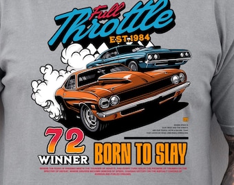Camiseta de carreras de aceleración / Muscle Car, camiseta de automovilismo