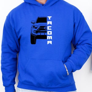 Tacoma Grill Unisex Heavy Blend™ Pullover Hoodie - Distressed Graphic, Unisex Fit - Vehicle Pride Shirt for Truck Lovers, overlanders