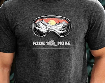 Snowmobile Shirt | Gift for Snowmobiler | Sled Rider Graphic Tee | Snowmachine Lover T-Shirt for Him | Snowmobile Dad Gift | Winter Shirt