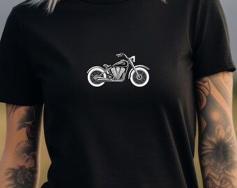 Maglietta grafica da motociclista - Maglietta unisex da motociclista semplice Cruiser, in morbido cotone, leggera - Regalo perfetto per motociclisti e appassionati di moto