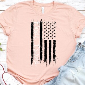 Rhode Island American Flag T-Shirt - Distressed Graphic Tee, Unisex Fit - Custom State Pride Shirt