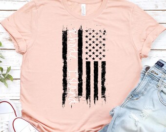 T-shirt Amerikaanse vlag Rhode Island - T-shirt met noodlijdende afbeelding, pasvorm uniseks - Custom State Pride-shirt