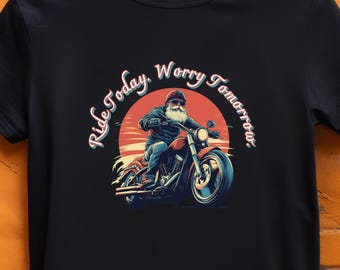 Maglietta grafica da motociclista - Ride Today - Maglietta da motociclista unisex, morbido cotone, leggera - Regalo perfetto per motociclisti e appassionati di moto