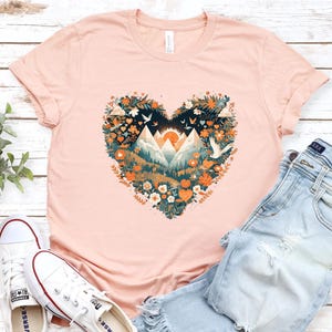 Outdoors Shirt - Adventure Heart - Travel and Adventure Shirt, Hiking Shirt, Camping Shirt, Desert Shirt, Explore Shirt, Mountain Shirt