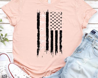 T-shirt drapeau américain Kansas - T-shirt graphique effet vieilli, coupe unisexe - Chemise personnalisée State Pride