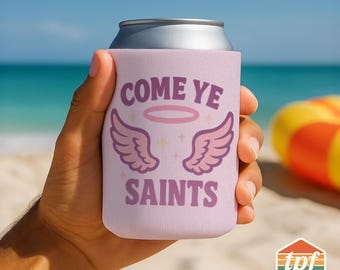 Secret Lives of Mormon Wives "Come Ye Saints" Can Cooler - Hymn Meets Reality Show Statement Sleeve, Bold Pop Culture, KOO-SDRA-00028-LPK
