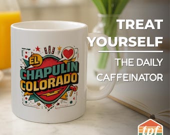 Mug comique d'inspiration rétro El Chapulin Colorado, cadeau nostalgie pop latine vintage, tasse de collection, MUG-SDRA-00068-WH