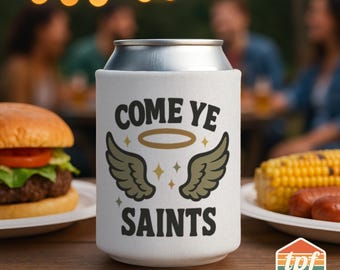 Secret Lives of Mormon Wives "Come Ye Saints" Can Cooler - Hymn Meets Reality TV Statement Sleeve, Bold Pop Culture, SDRA-00029-WH