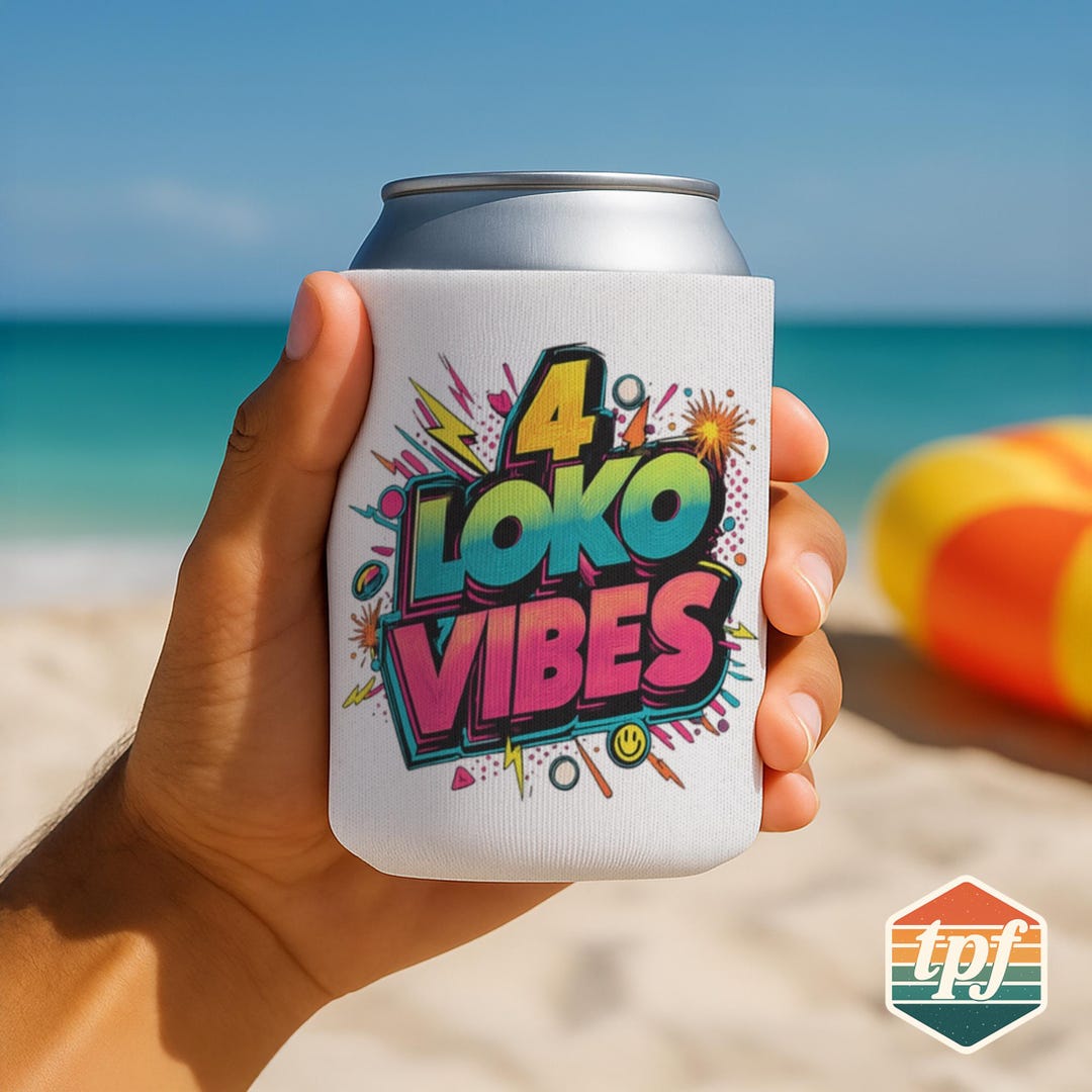Four Loko Vibes Can Cooler, Graphic Insulated Drink Sleeve