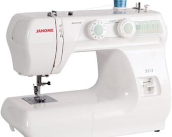 Janome 2212 Front-Loading Sewing Machine with 12 Built-In Stitches