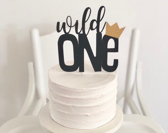Wild One Cake Topper, First birthday, Smash Cake topper, photo prop