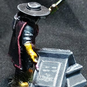 Painted tabletop minature wargame model. Plague Doc