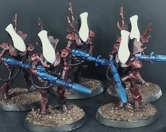 Painted Model for Tabletop Wargames: Space Elves Pwr Armor