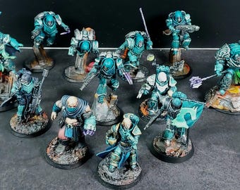 Painted Model for Tabletop Wargames: Alpha/Omega Kill Team