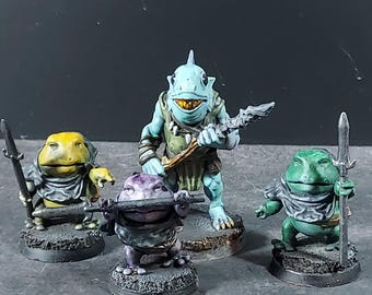 Miniaturas pintadas para juegos de guerra de mesa: Pond Scum Gang