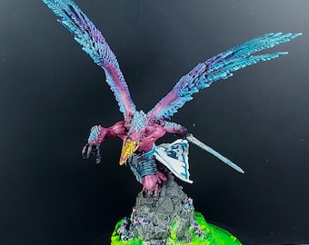 Painted Model for Tabletop Wargames: Greater Demon of Sorcery