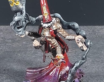 Maqueta de juego de guerra en miniatura pintada. Bruja Nuclear.