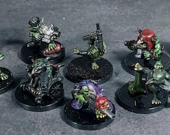 Painted Models for Tabletop Wargames: Tiny Orcs