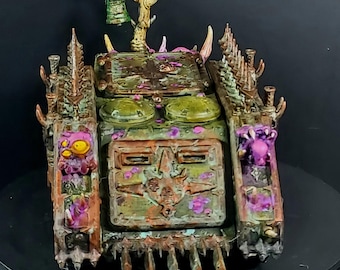 Painted Model for Tabletop Wargames: Plague Transport Tank