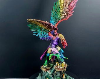 Painted Model for Tabletop Wargames: Greater Demon of Sorcery