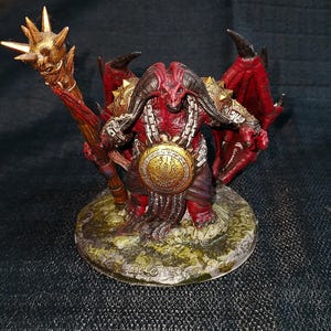 Painted tabletop minature wargame model. Greater Demon