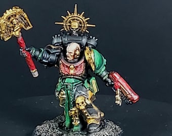 Warhammer 40k: painted Chaplain