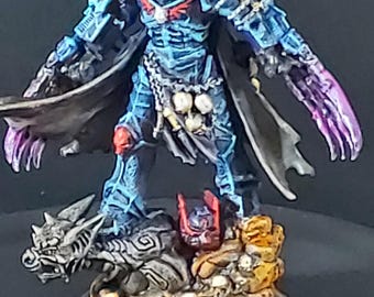 Miniatura de juego de guerra pintada. El Señor de la Noche.