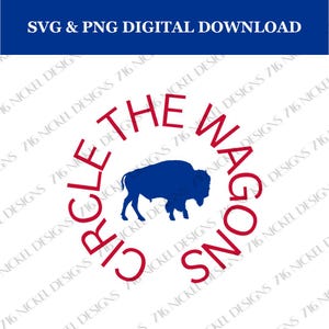 Buffalo Bills Circle the Wagons SVG PNG - Etsy