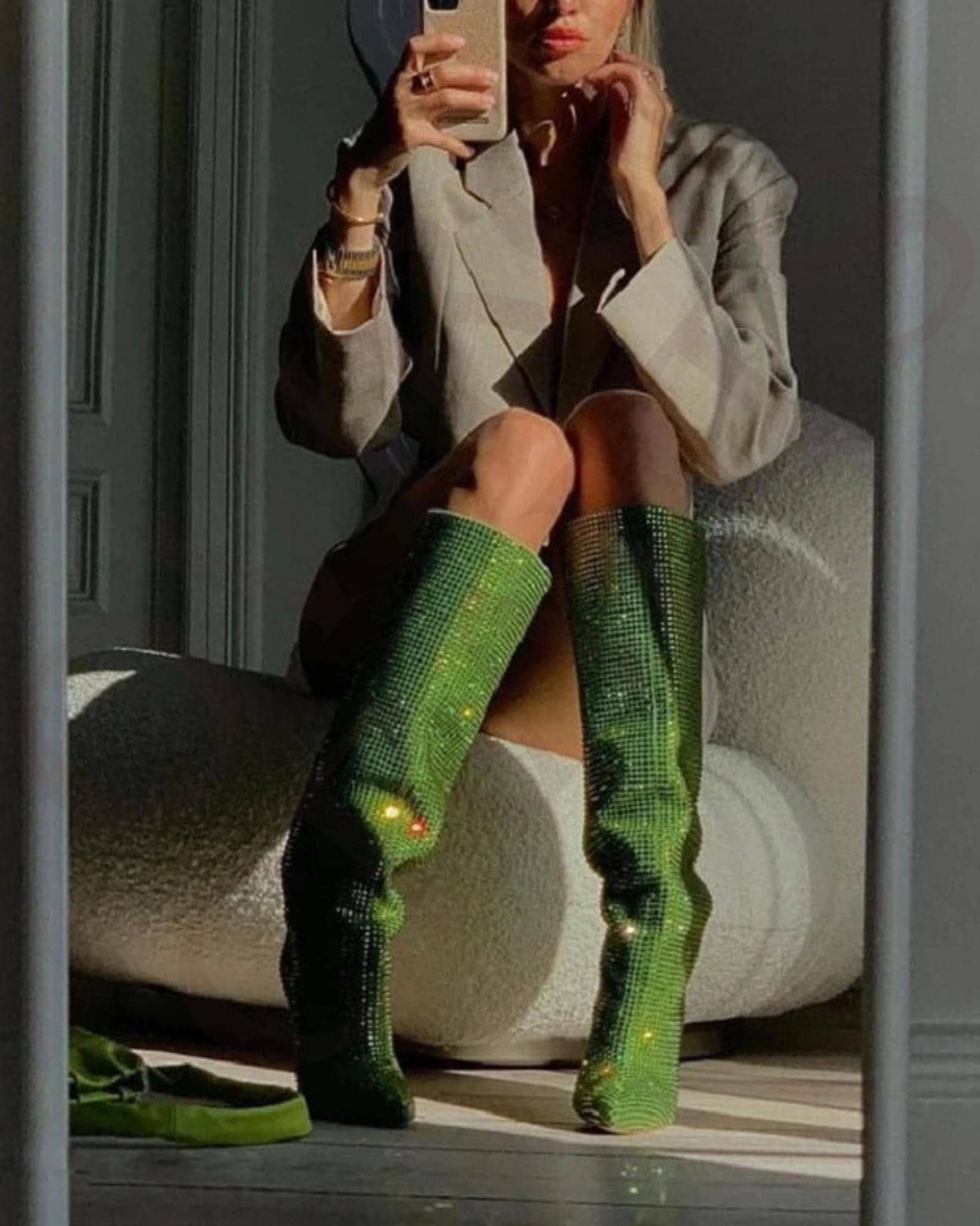 Crystal Ruby Boots
