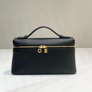 Bolsos pequeños de cuero, bolsos L19, bolso de mano de diseño minimalista, bolso de mano de cuero