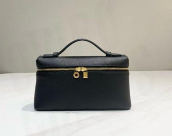 Leather Small Tote Bags, L19 Bags, Minimal Design Handbag, Leather Clutch Bag