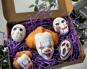 Horror Box of Bath Bombs - Lots To choose From Handmade -Vegan -Great Gift for all the Horror Fans