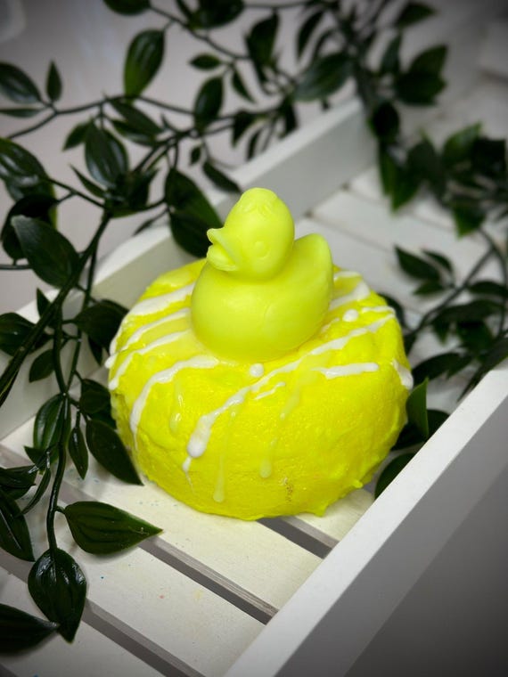 Little Duckie Soap Sponge: Vegan Aloe Vera Infused Kids Bath - Etsy