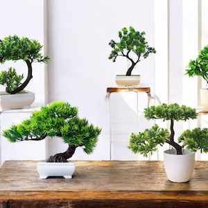 Artificial Potted Bonsai Tree | Realistic Faux Greenery for Zen Home & Office Style