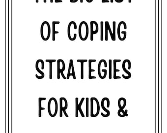 Schede di lavoro sulle abilità di coping per bambini e adolescenti / Strumenti terapeutici per terapisti e consulenti infantili, SEL e consulenza scolastica