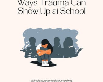 Trauma-Informed School Infographic • Synergetic Play Therapy Insights • Digital Download