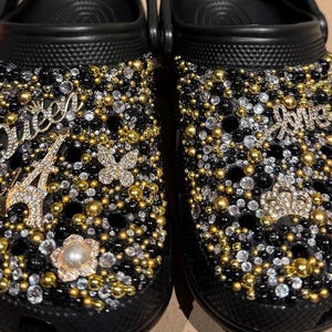 crocs, bedazzled crocs, glittery shoes, glittery crocs, gifts for mom, wedding, anniversary