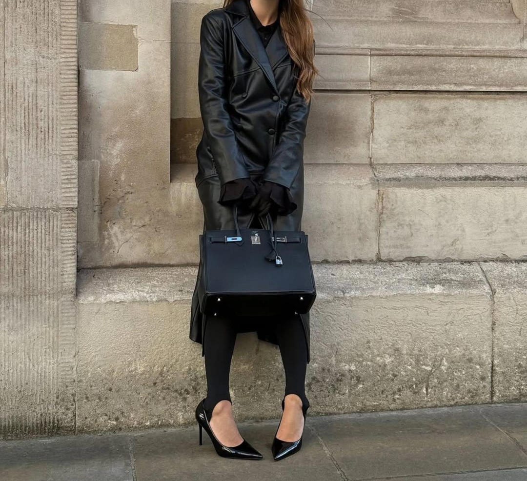 ハンドメイド90年代ヴィンテージブラックシープスキンレザートレンチ