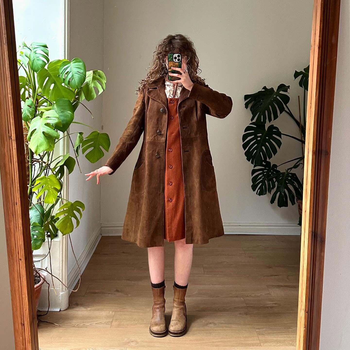 70s Suede Coat - Etsy