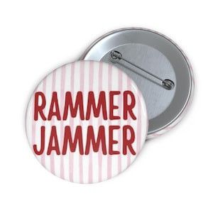 Alabama Rammer Jammer Spieltag Pin Button, Tailgating Zubehör, Sport Fan Geschenk, College Football Abzeichen, Crimson Tide Anstecknadel, handgemacht