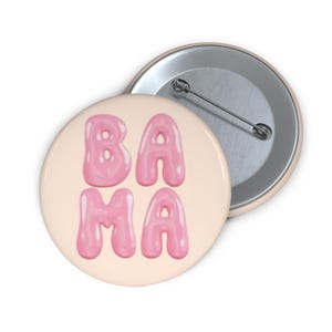 Alabama Bama Spieltag Pin Button, Tailgating Zubehör, Sport Fan Geschenk, College Football Abzeichen, Crimson Tide Anstecknadel, handgemacht