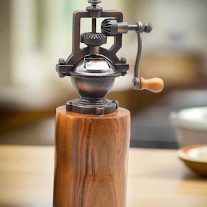 Pepper Mill In Massa, Wood Pepper Grinder, Engraved Peppermill, Cooking Gift, Christmas Gift For Wife, House Warming Gift, Birthday Gift Dad