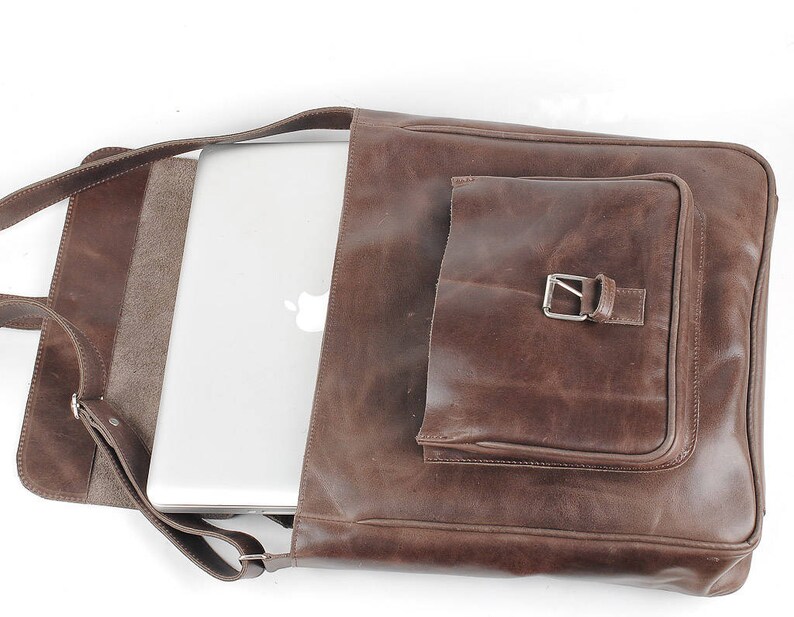 leather messenger